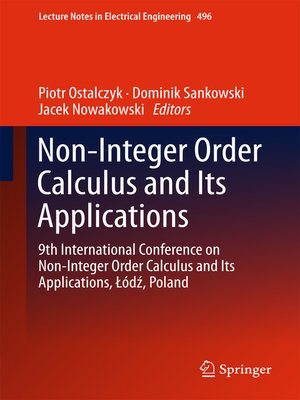 cover image of Non-Integer Order Calculus and its Applications
